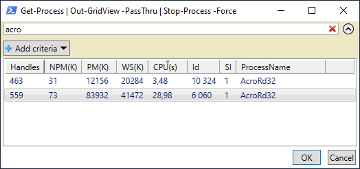 powershell: gui process manager